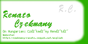 renato czekmany business card